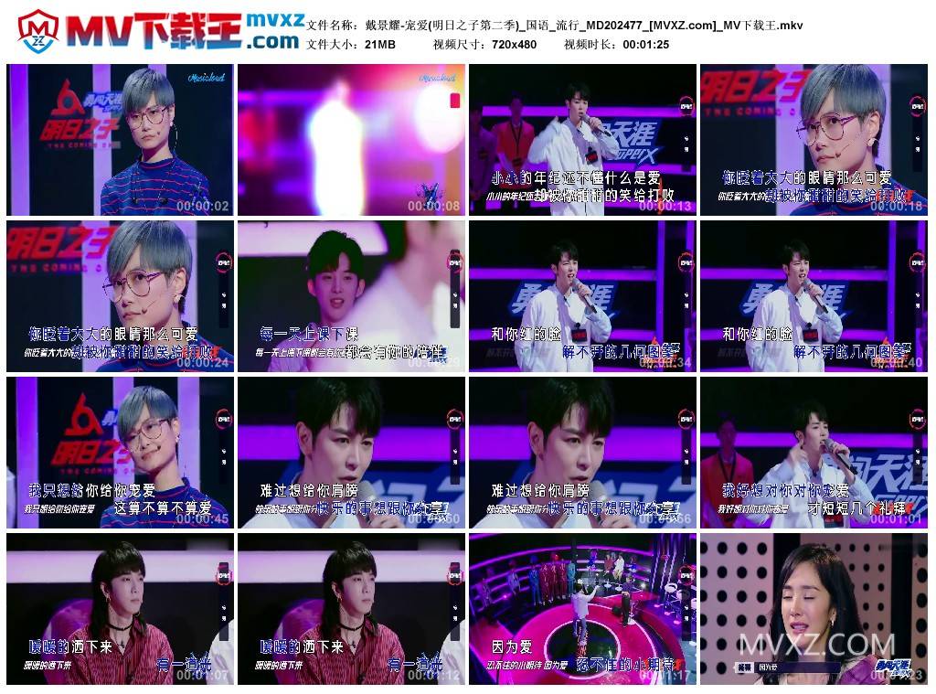 戴景耀-宠爱(明日之子第二季)_国语_流行_MD202477